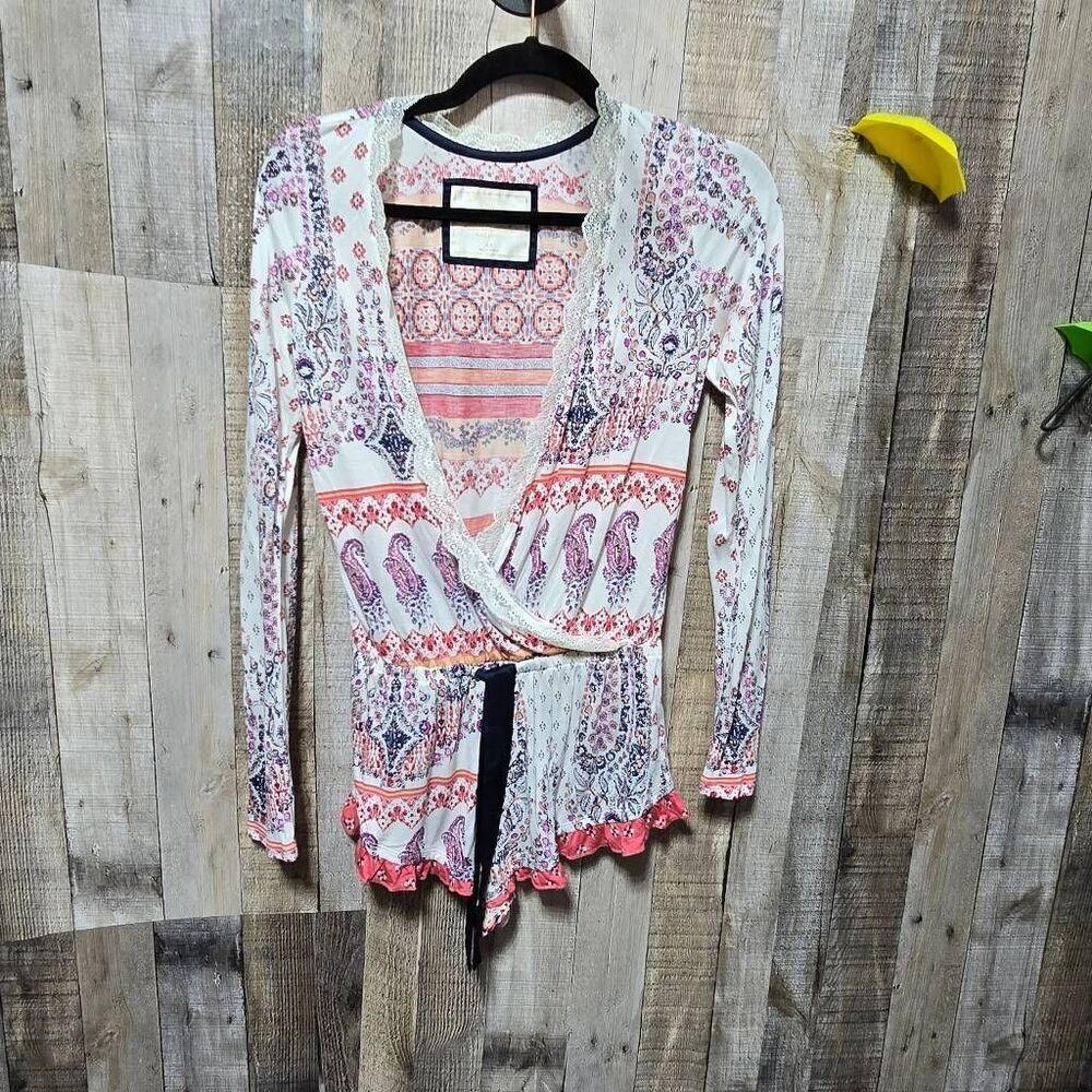 Abercrombie & Fitch A&F Sleepwear Collection Paisley Romper Jumper XS Lounge